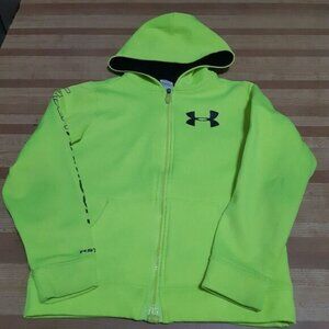 Under Armour Full Zipper Neon Green Sweater